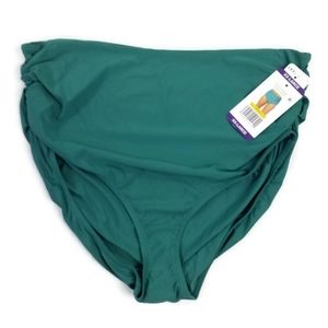 Anne Cole Ocean Green Convertible 3 Way Style Bikini Bottoms Womens XXL NWT